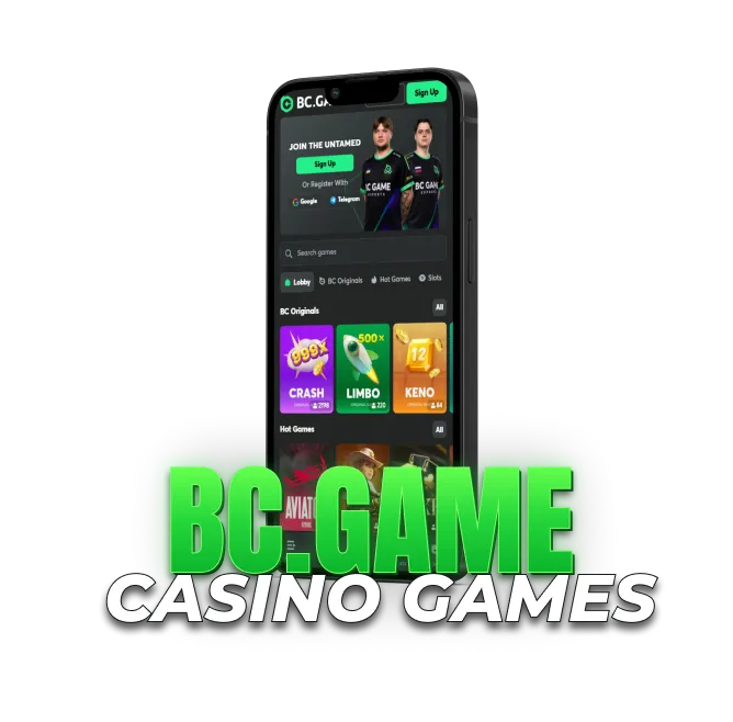 casino games on mobile featuring BC Originals, slots and popular casino titles.